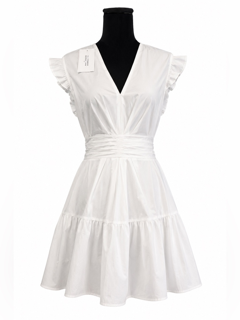 NWT DEREK LAM WHITE MINI DRESS